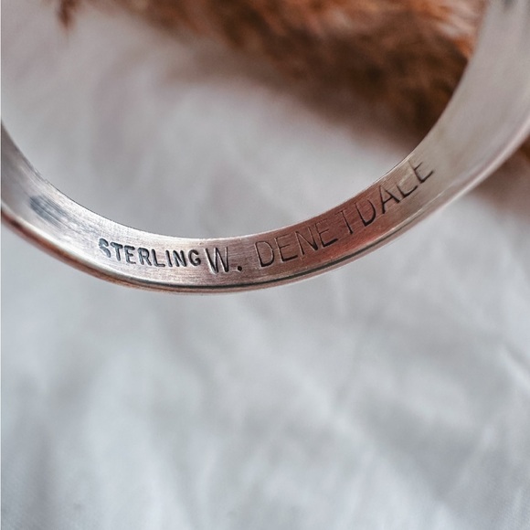 Vintage size 8 Navajo turquoise ring - Picture 4 of 4